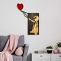 Wallity Banksy - 15-1 Accesorio de Pared Decorativo de Madera y Metal